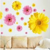 Gold Chrysanthemum Flower Wall Sticker